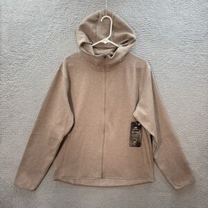 Cory Vines Sweatshirt Adult Medium Tan Full Zip Hoodie Loungewear Athleisure NEW